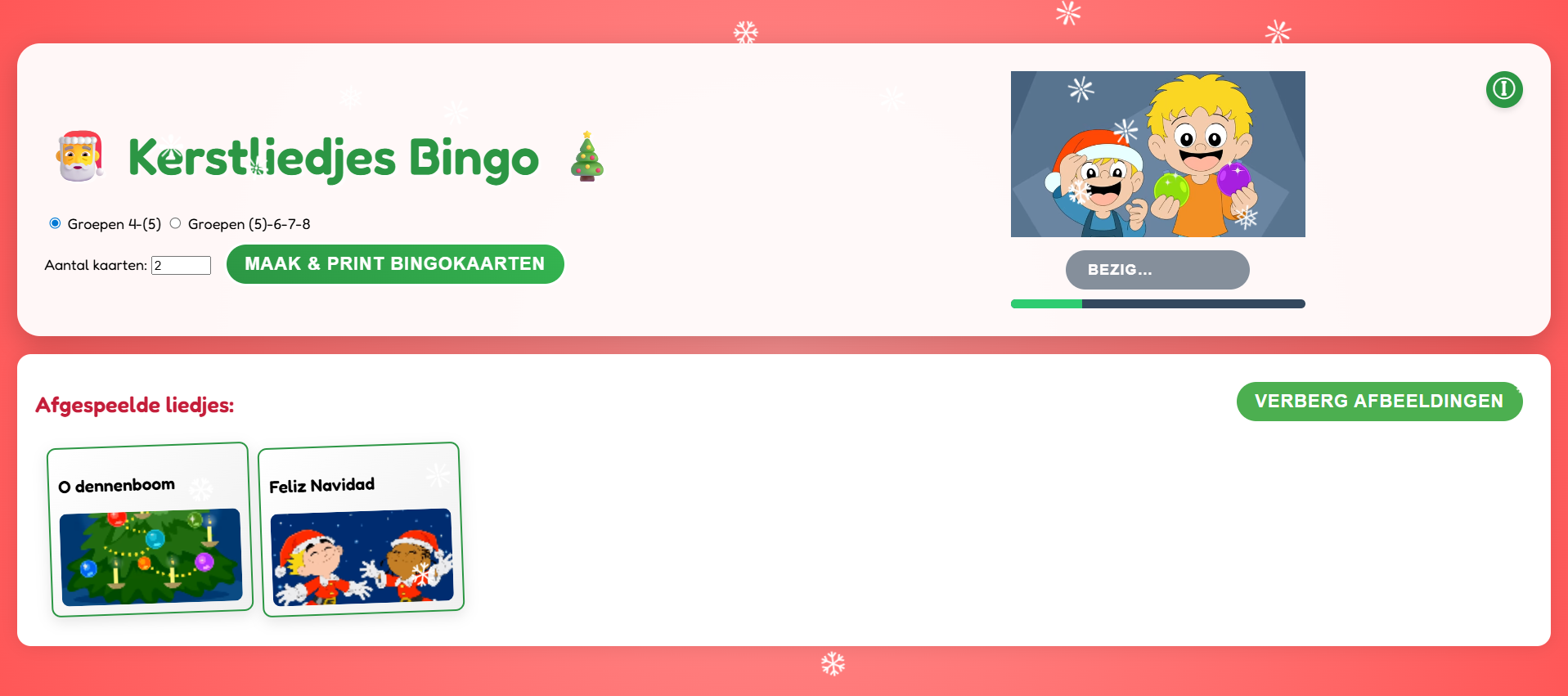 kerstbingo